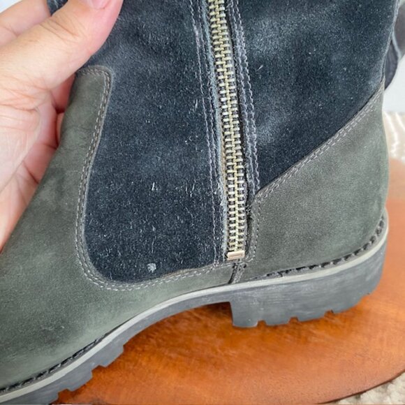 Timberland Earthkeepers Waterproof Tall Black Leather Suede Boots Style 17639 - Picture 10 of 13